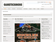 Tablet Screenshot of gametechmods.com